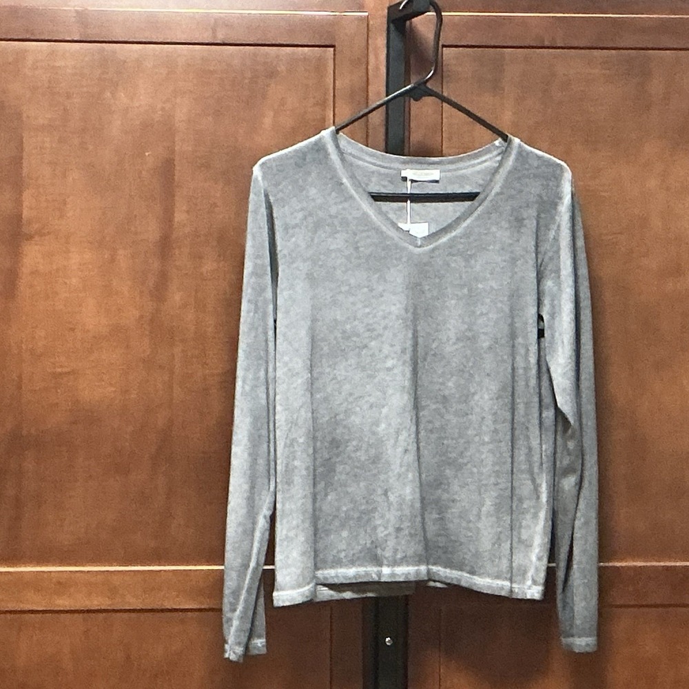 Mus & Bombon Louis 2 Top Womens S Anthracite Gray 100% Cotton Portugal NWT